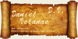 Daniel Velanac vizit kartica